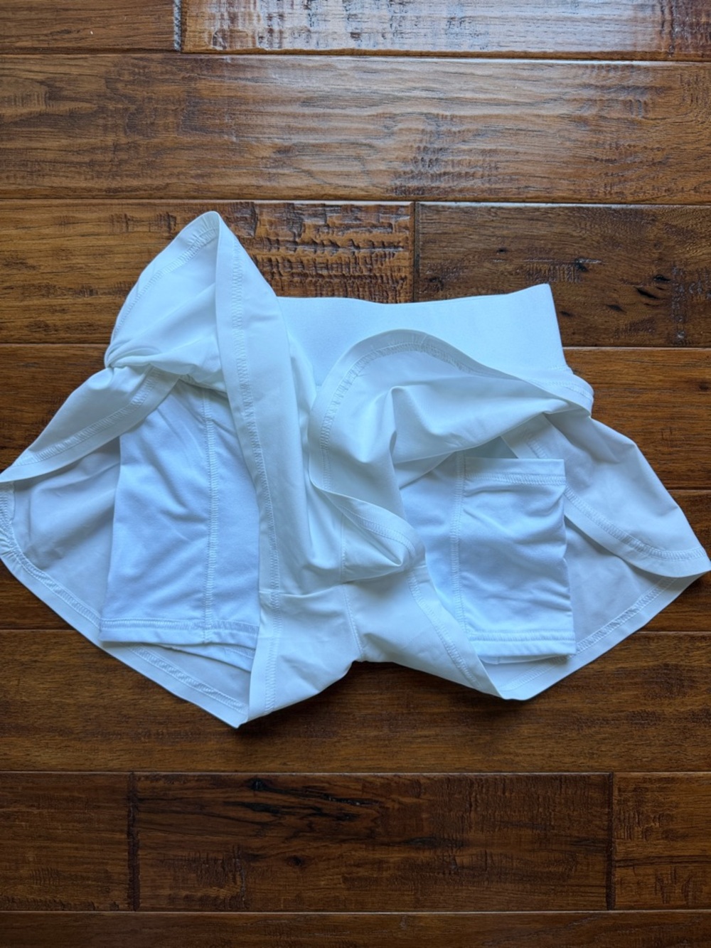 Crewcuts Girls' flutter short in performance jersey, Size 10, White - Picture 6 of 8